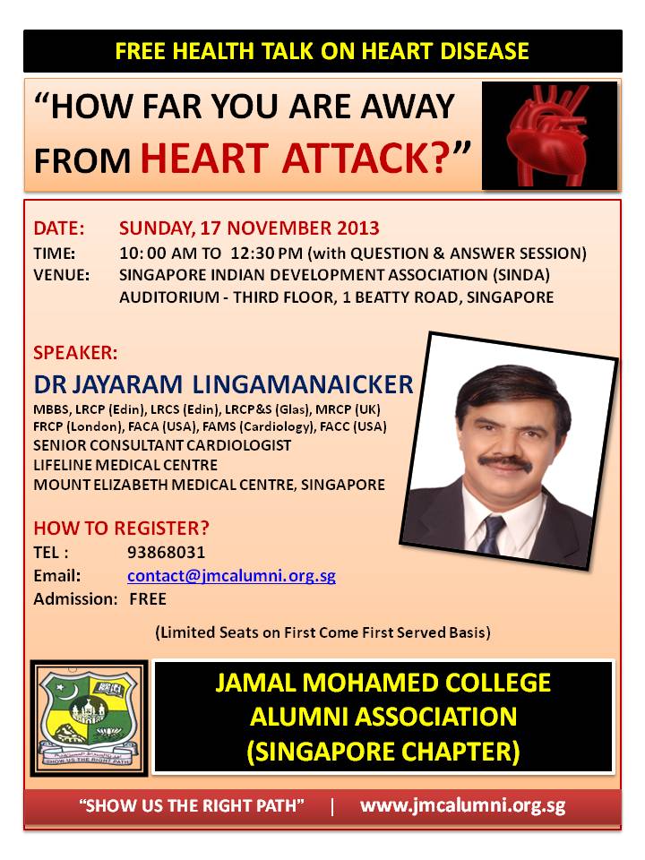 Free Health Talk on Heart Attack by Dr Jayaram1
